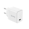 Crong Ultra Compact GaN - Caricabatterie da parete USB-C 45W PD 3.0 con PPS (bianco)