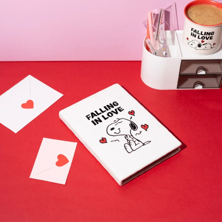 Snoopy - Plush notebook / notebook A5 from the Love Season collection