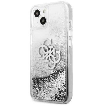 Guess Liquid Glitter 4G Big Logo - Case for iPhone 13 mini (Silver)