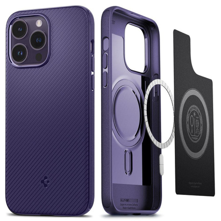 Spigen Mag Armor - Case for iPhone 14 Pro Max (purple)