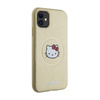 Hello Kitty bőr Kitty Head MagSafe - iPhone 11 tok (arany)