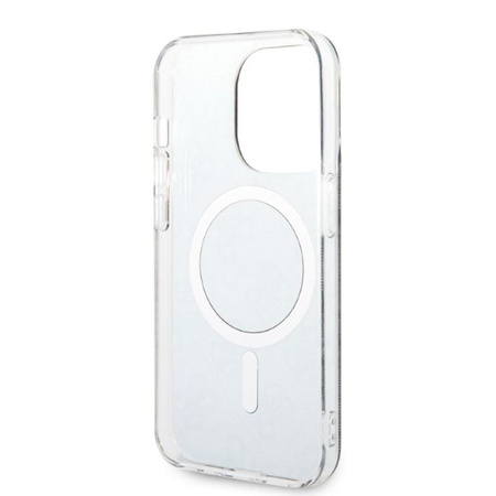 Guess Bundle Pack MagSafe 4G - pouzdro MagSafe pro iPhone 14 Pro + sada nabíječky (černá/zlatá)