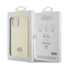 Guess 4G Strass Metall Logo - iPhone 15 Plus Tasche (Gold)