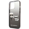 Karl Lagerfeld Gradient Ikonik Karl & Choupette - iPhone 13 Pro Case (black)