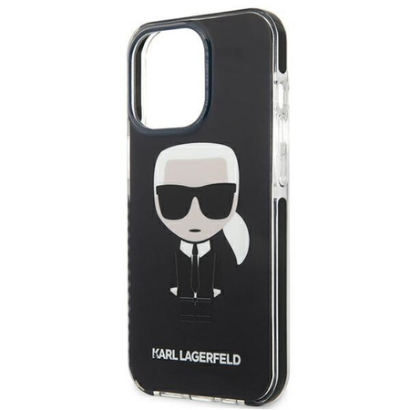 Karl Lagerfeld Fullbody Ikonik - iPhone 13 Pro Tasche Schwarz)