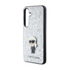Karl Lagerfeld Fixed Glitter Iconic Logo Metall Pin - Samsung Galaxy S24 Gehäuse (silber)