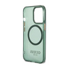 Guess Gold Outline Translucent MagSafe - Etui iPhone 13 Pro Max (zielony)