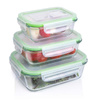 Alpina - zestaw trzech szklanych pojemników na żywność, lunchbox