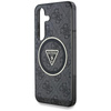 Guess 4G Glitter Triangle Buttons MagSafe - Etui do Samsung Galaxy S25 (czarny)