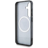 Guess 4G Glitter Triangle Buttons MagSafe - étui pour Samsung Galaxy S25+ (noir)