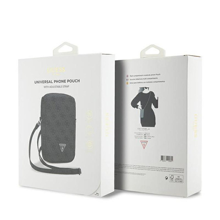 Guess Zip 4G Triangle - taška na telefon (černá)