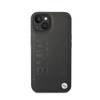 BMW Signature Logo Imprint MagSafe - Hülle für iPhone 14 Plus (Schwarz)