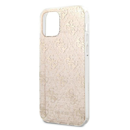 Guess 4G Glitter - pouzdro pro iPhone 12 Pro Max (zlaté)
