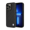 BMW Leather Quilted - Tasche für iPhone 14 Pro (schwarz)