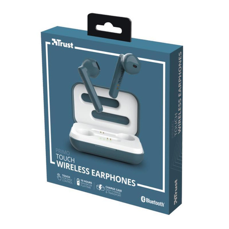 Trust Primo Touch - Kabellose Bluetooth-Kopfhörer (blau)