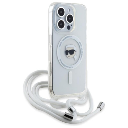 Karl Lagerfeld Crossbody IML Karl Head MagSafe - Case for iPhone 16 Pro (transparent)