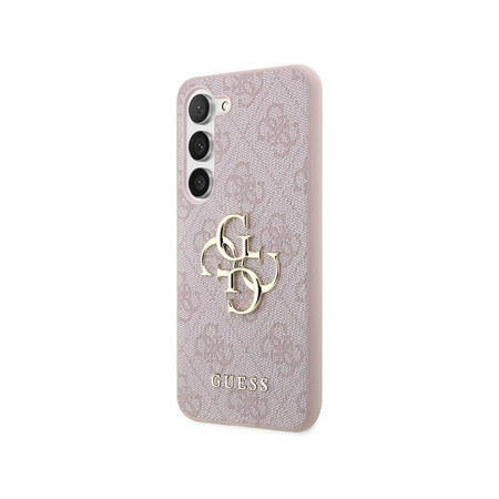 Guess 4G Großes Metall-Logo - Samsung Galaxy S23 Tasche (rosa)
