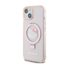 Hello Kitty Ring Stand Glitter Electrop Logo MagSafe - iPhone 15 / 14 / 13 Case (pink)