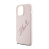 Karl Lagerfeld Silicone Karl Script - Case for iPhone 15 Pro Max (Pink)