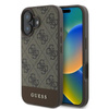 Guess 4G Bottom Stripe - Case for iPhone 16 Plus (brown)