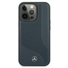 Mercedes Leather Perforated Area - iPhone 13 Pro Case (navy blue)
