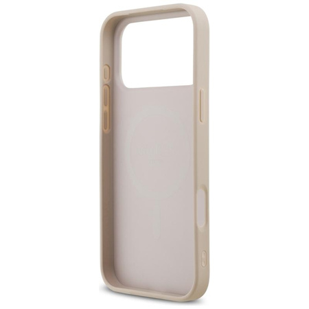 Guess Saffiano Classic Logo MagSafe - Case iPhone 17 Pro Max (pink)