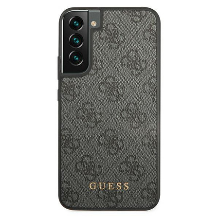 Guess 4G fém arany logo - Samsung Galaxy S22 tok (szürke)