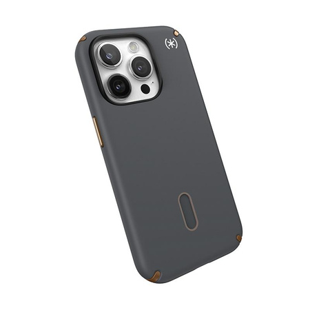 Speck Presidio2 Pro ClickLock & MagSafe - iPhone 15 Pro Tasche (Holzkohle Grau / Cool Bronze)