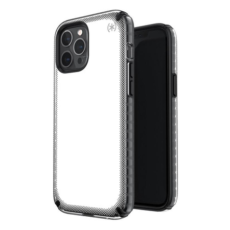 Speck Presidio2 Armor Cloud - iPhone 12 Pro Max Case with MICROBAN Coating (Clear/Black)