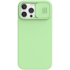 Nillkin CamShield Silky Magnetic - Apple iPhone 13 Pro Max tok kamerafedéllel (mentazöld)