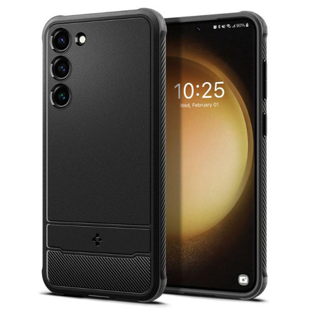 Spigen Rugged Armor - Gehäuse für Samsung Galaxy S23 (Mattschwarz)
