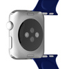 PURO ICON - Elastický sportovní řemínek pro Apple Watch 42/44/45 mm (S/M a M/L) (tmavě modrý)