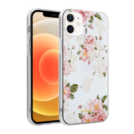 ETUI KWIATY DO IPHONE 12 MINI, Crong Wielokolorowe, Kwiatowe, Eleganckie