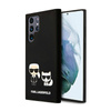 Karl Lagerfeld Slilicone Karl & Choupette - Samsung Galaxy S22 Ultra Tasche (schwarz)