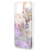 Guess Liquid Glitter Flower - iPhone 13 tok lila)