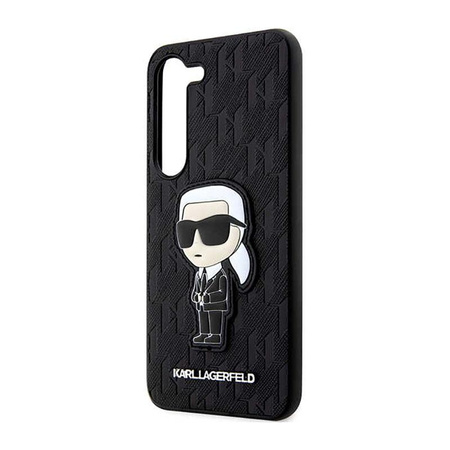 Karl Lagerfeld NFT Saffiano Monogram Ikonik - Samsung Galaxy S23+ tok (fekete)
