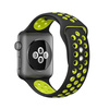 Crong Duo Sport - Apple Watch szíj 38/40/41/42 mm (fekete/lime)