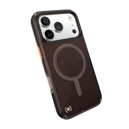 Speck Presidio Lux Grip MagSafe - iPhone 17 Pro Hülle (Luxusfarbe Matt / Orange)