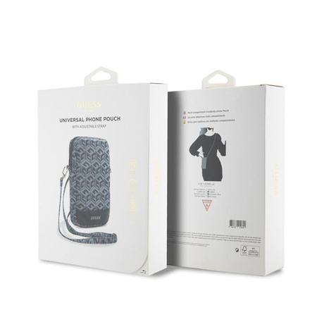 Guess Zip GCube Bottom Stripe - Handytasche (schwarz)