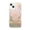 Guess Liquid Glitter Paisley - iPhone 14 Tasche (Gold)