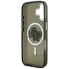 Karl Lagerfeld IML Glitter Karl & Choupette Sketch Logo MagSafe - Custodia per iPhone 17 (Nero)