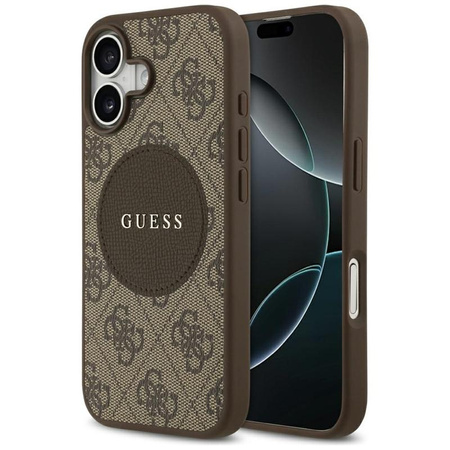 Guess 4G Circle Classic Logo MagSafe – Case iPhone 17 (Brown)