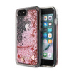 Guess Liquid Glitter Hearts - pouzdro pro iPhone SE 2020 / 8 / 7 (růžové/červené)