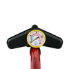 Dunlop - Floor pump for bikes, balls, mattresses with pressure gauge (Red)