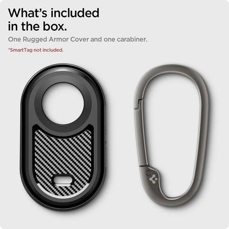Spigen Rugged Armor - pouzdro pro Samsung Galaxy SmartTag 2 (černé)