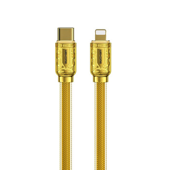 WEKOME WDC-163 Sakin Series - propojovací kabel USB-C na Lightning PD 20W 1 m (zlatý)