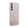 Guess 4G Bottom Stripe Metal Logo Collection - Etui Samsung Galaxy S23+ (różowy)