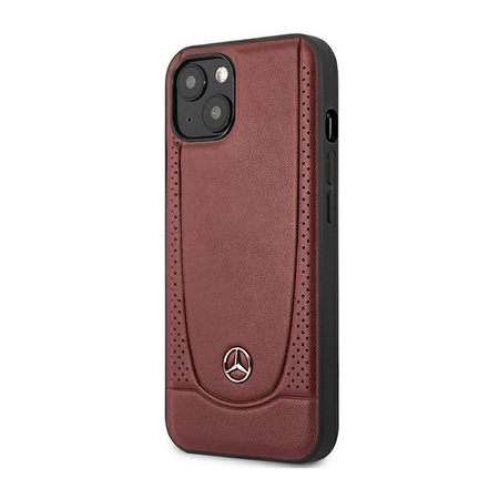 Mercedes Leather Urban Line - Hülle für iPhone 14 Plus (Rot)