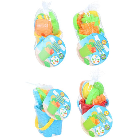 Eddy toys - Ensemble seau + moule à sable (jaune et bleu)