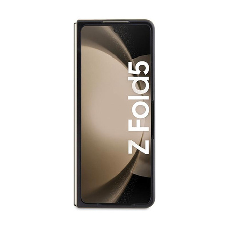 Karl Lagerfeld NFT Saffiano Karl & Choupette kitűző - Samsung Galaxy Z Fold 5 tok (fekete)